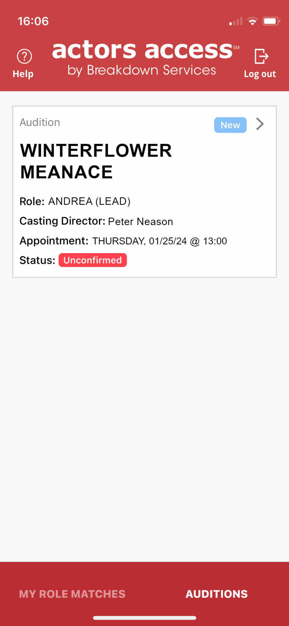 Actors Access iOS App